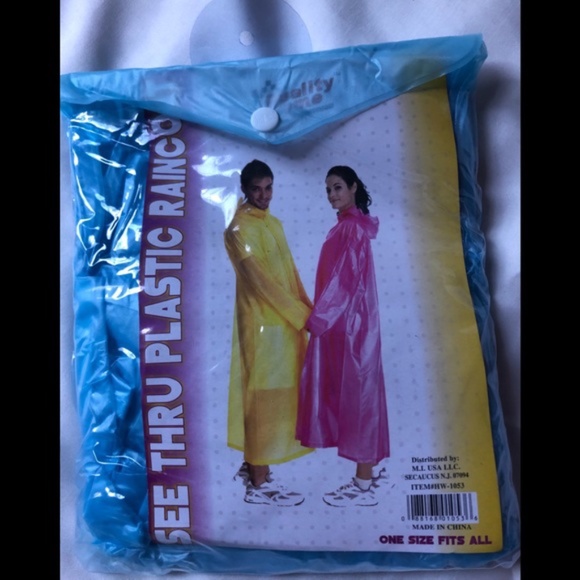 3 for $20/ See-through Plastic Raincoat - Picture 1 of 1